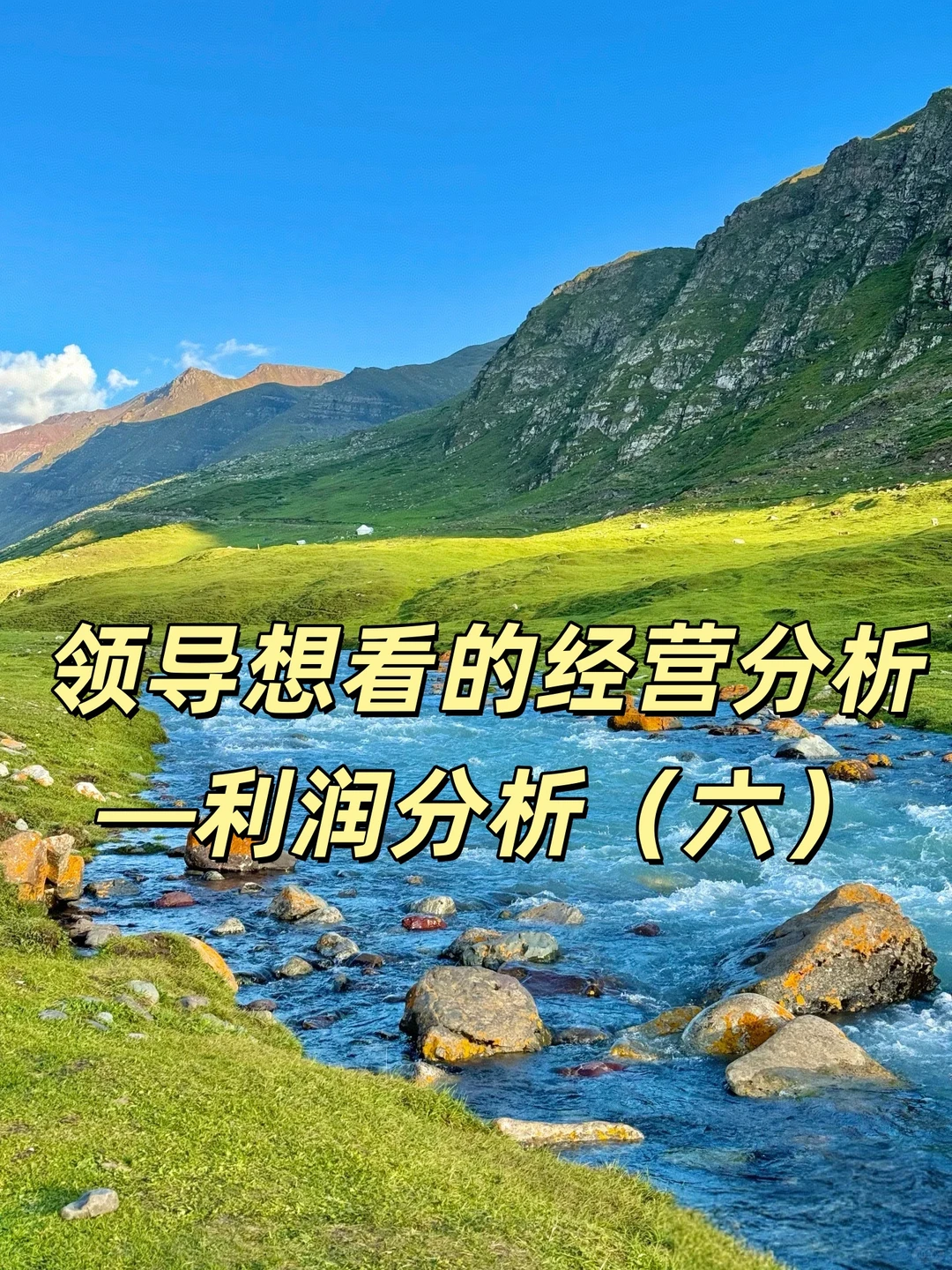 领导想看的经营分析—利润分析（六）