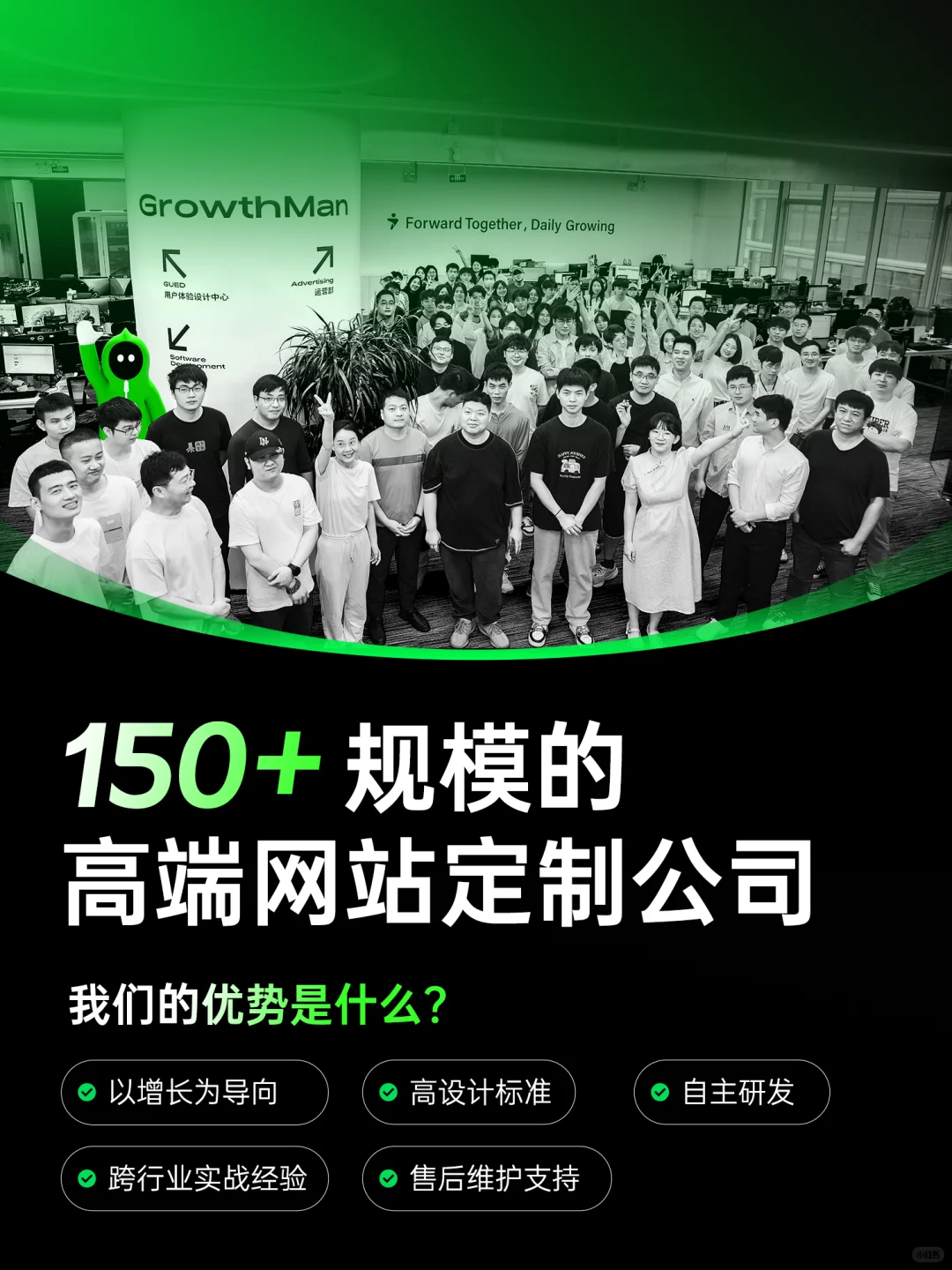 一家百人规模的高端网站建设公司长什么样？