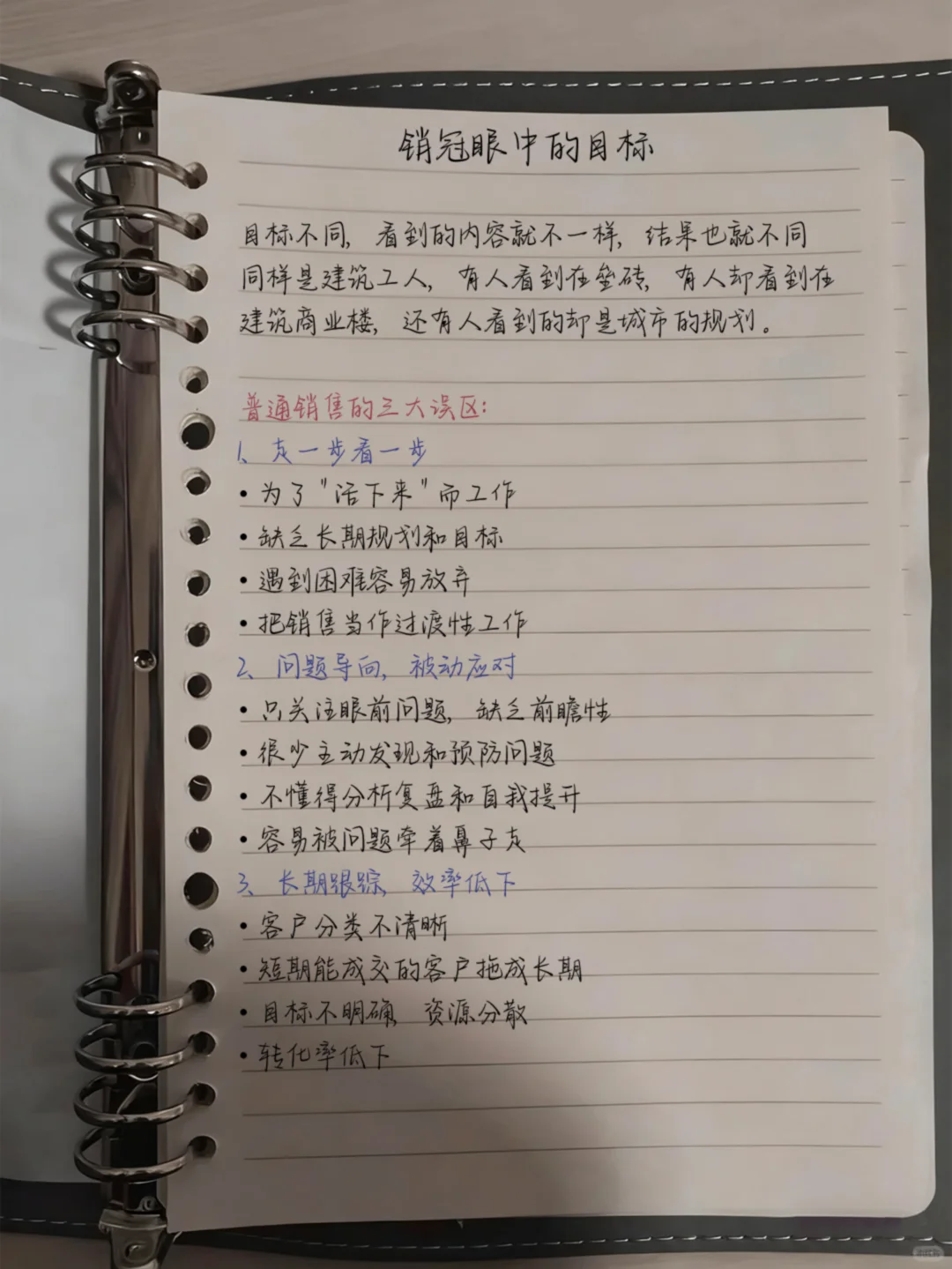 销冠如何盯目标