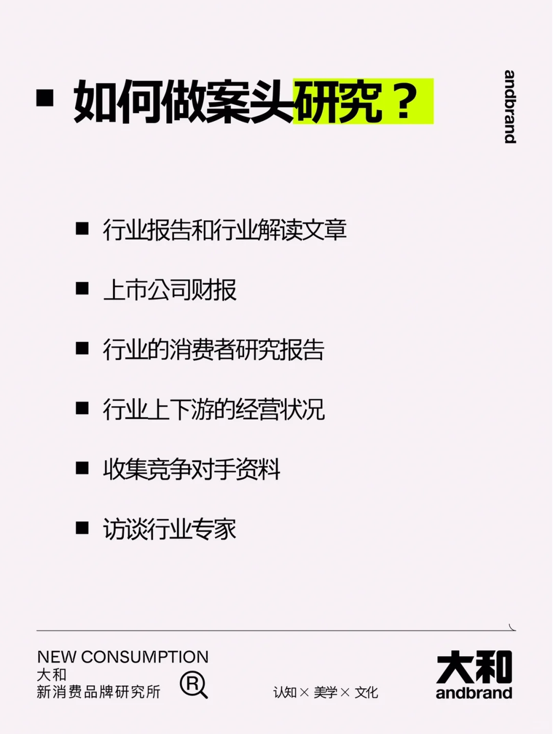 如何用一周了解一个行业
