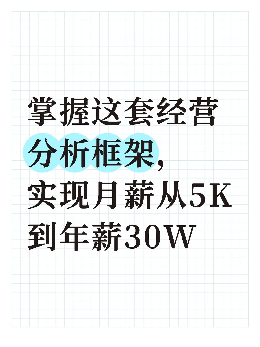 财务经营分析的四步黄金框架 ,涨薪必备!