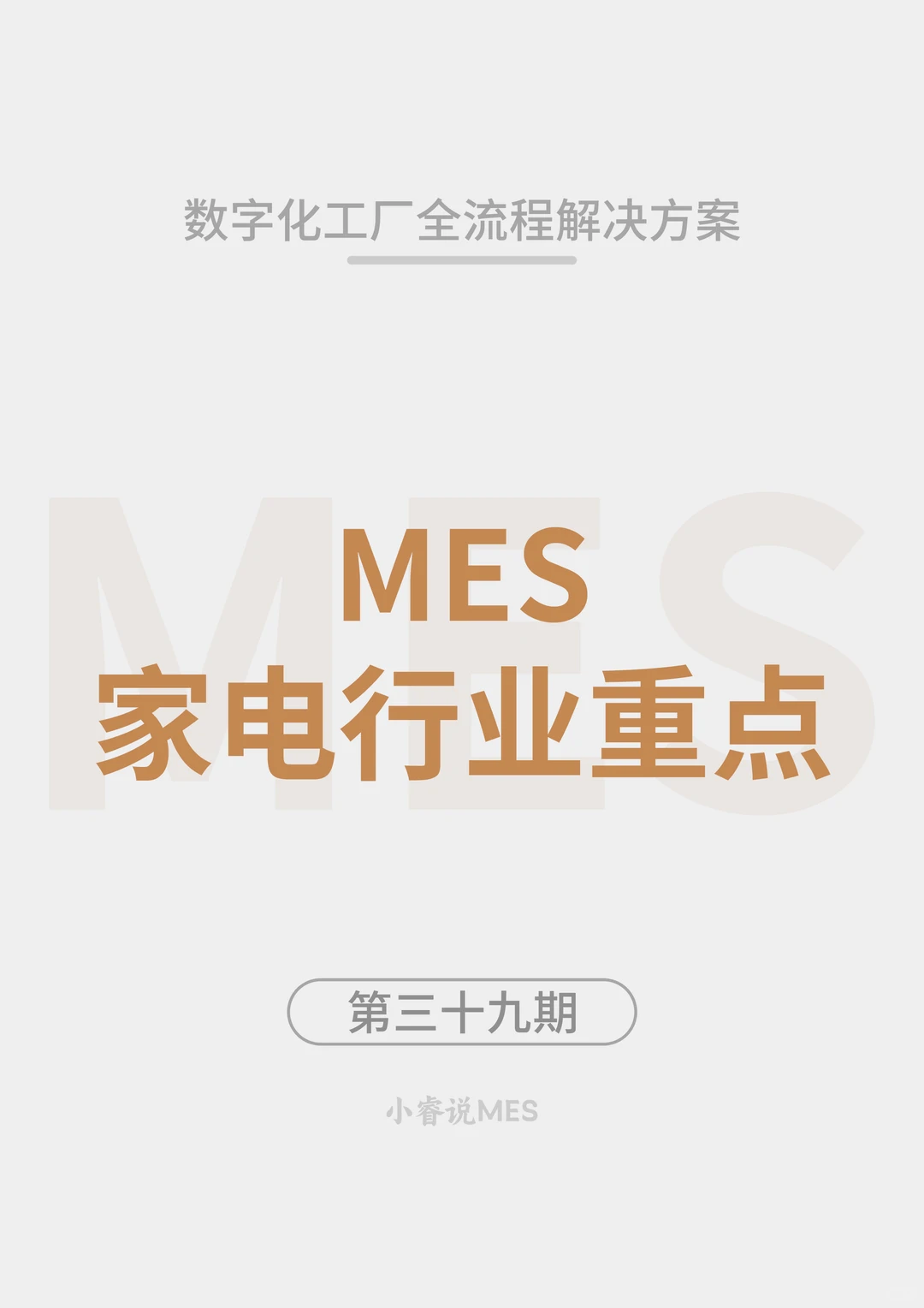 家电行业 MES 核心重点及行业对比分析