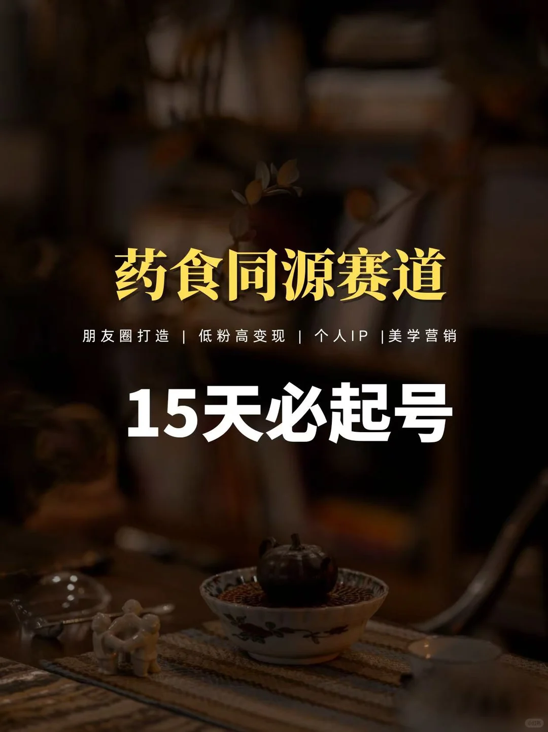 药食同源赛道，15天就可以做起来！