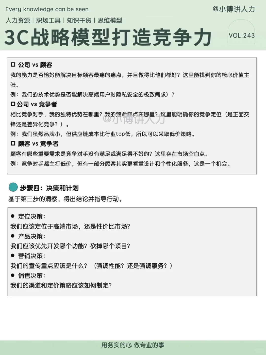 HR必看✅3C战略模型打造企业竞争力‼️