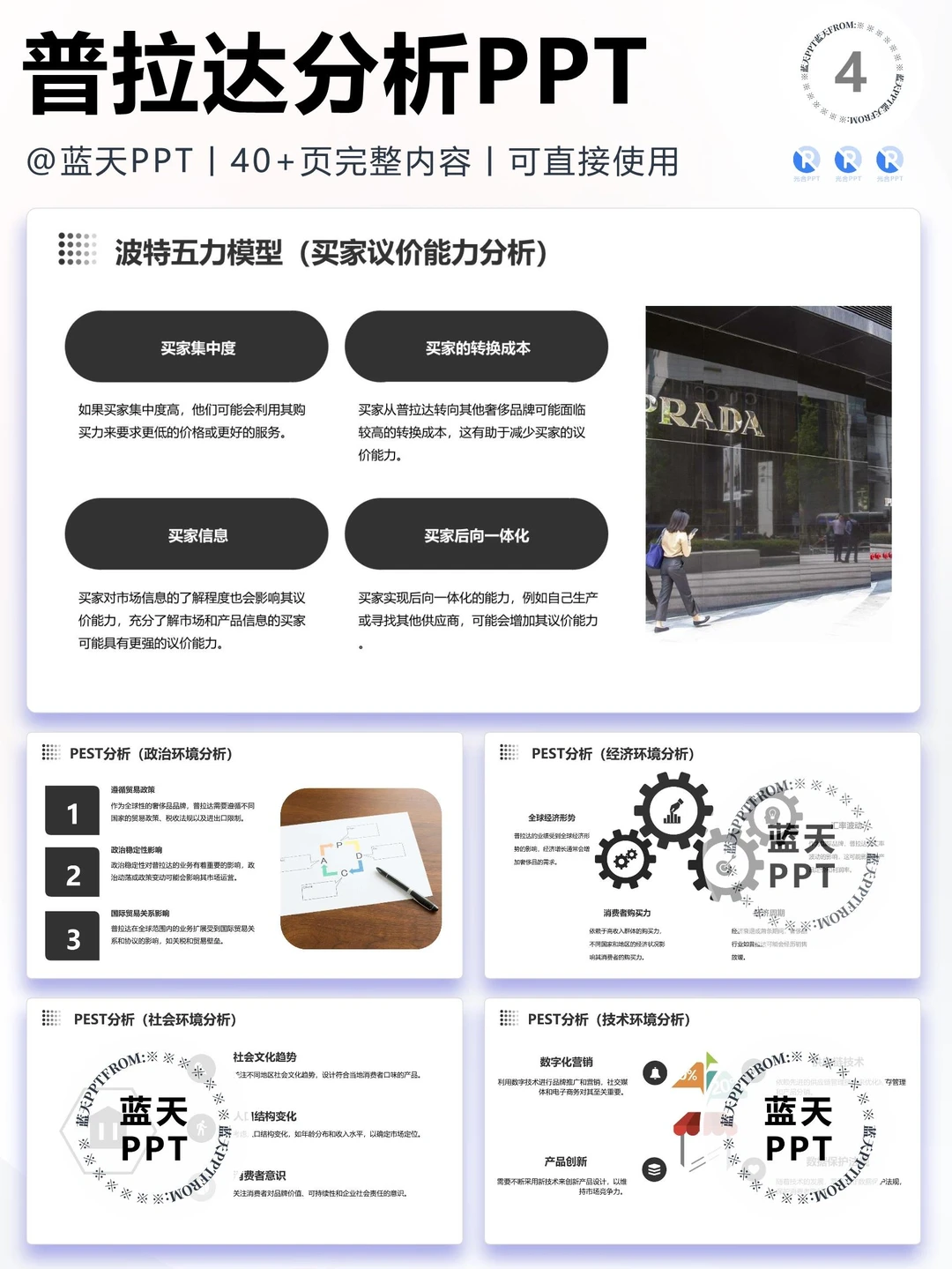 【121】普拉达战略分析营销策略 SWOT PPT