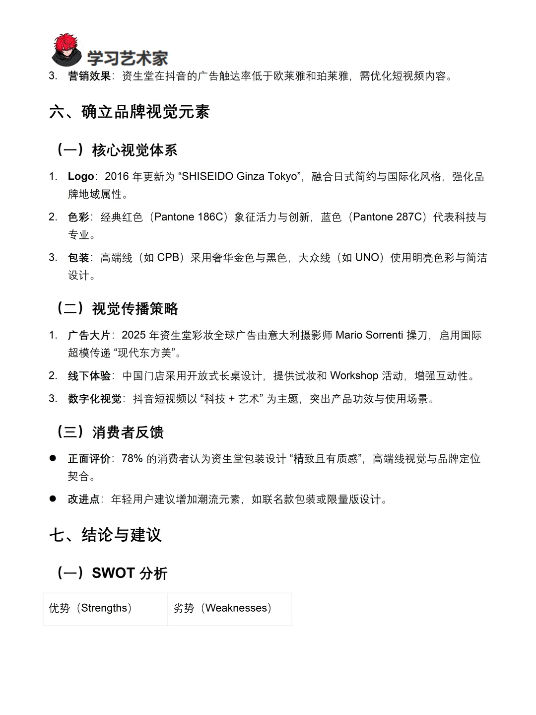 你真的懂资生堂吗｜资生堂品牌调研报告！！