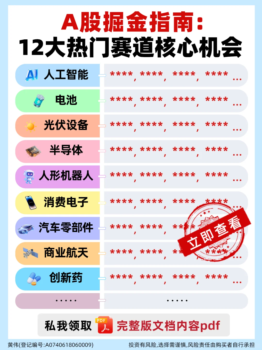 A股掘金指南：12大热门赛道核心机会