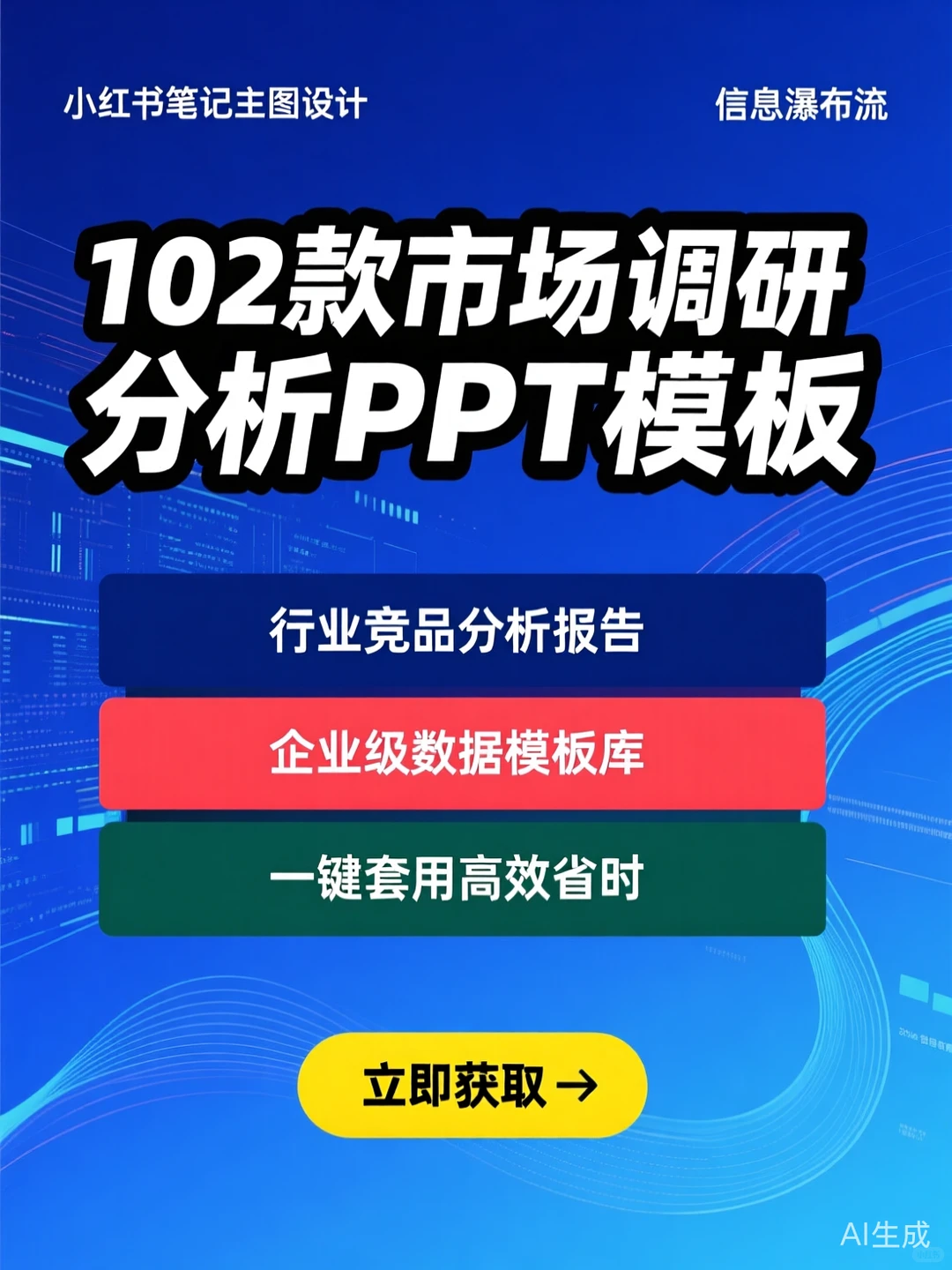 市场调研分析报告·102款PPT模板干货