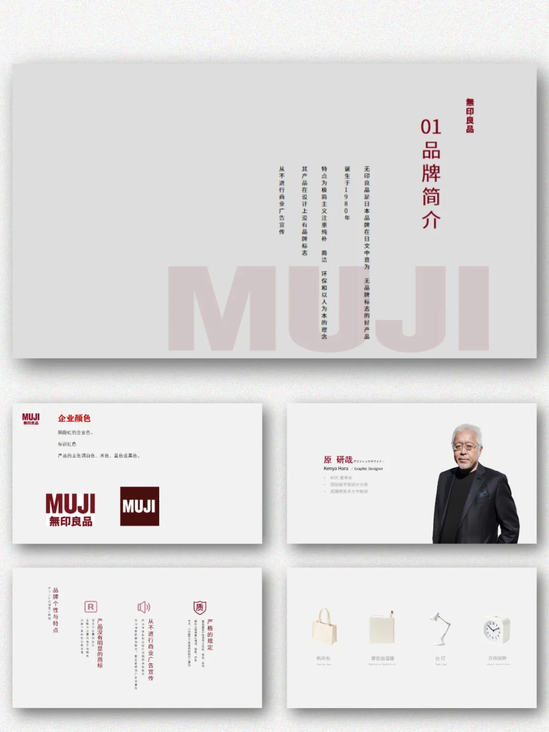 MUJI无印良品品牌介绍市场调研分析PPT模板