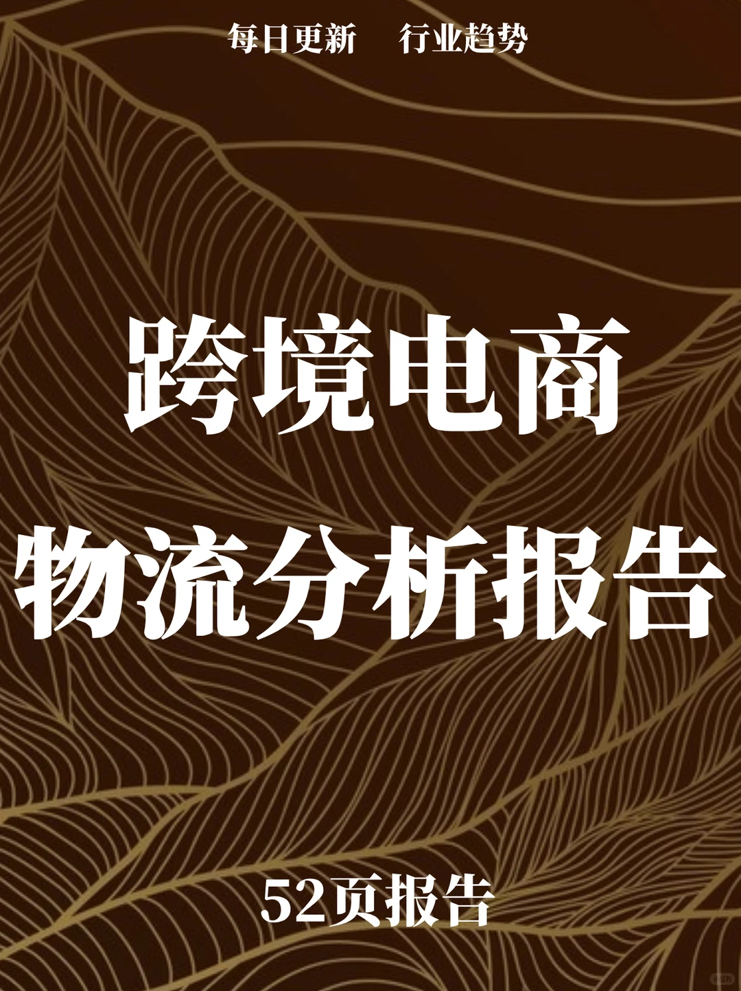 52页报告读懂 |跨境电商物流分析