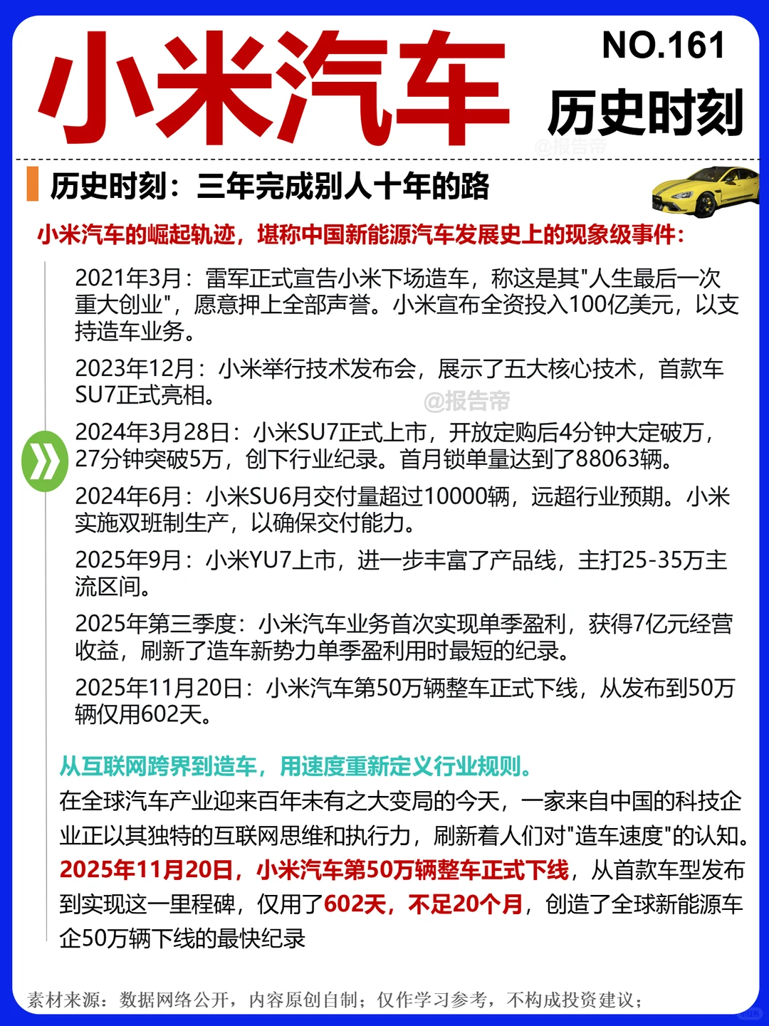 小米汽车 供应链精析~1天1条产业链