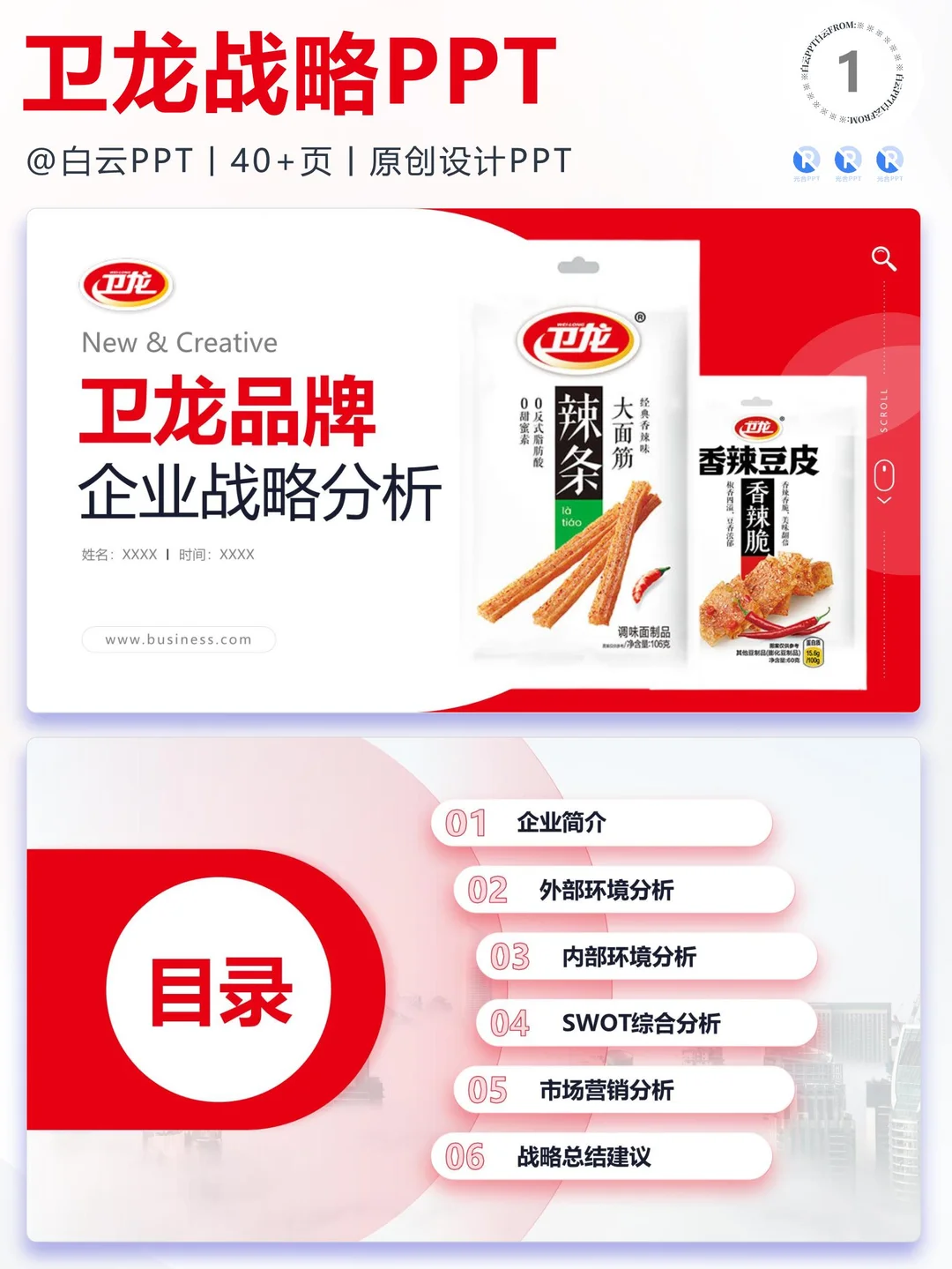 【293】卫龙食品-品牌简介市场营销策略PPT