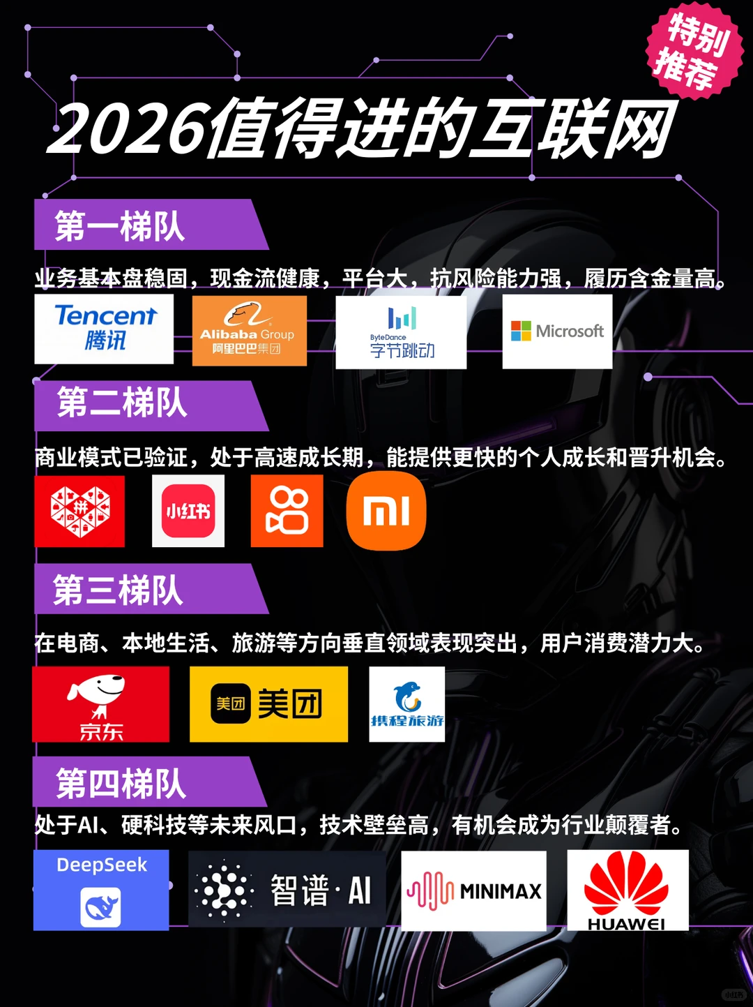 2026值得进的互联网公司