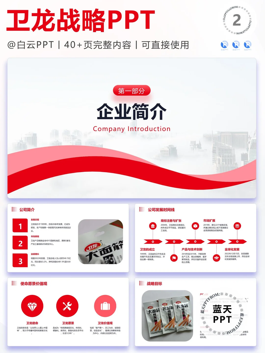 【293】卫龙食品-品牌简介市场营销策略PPT