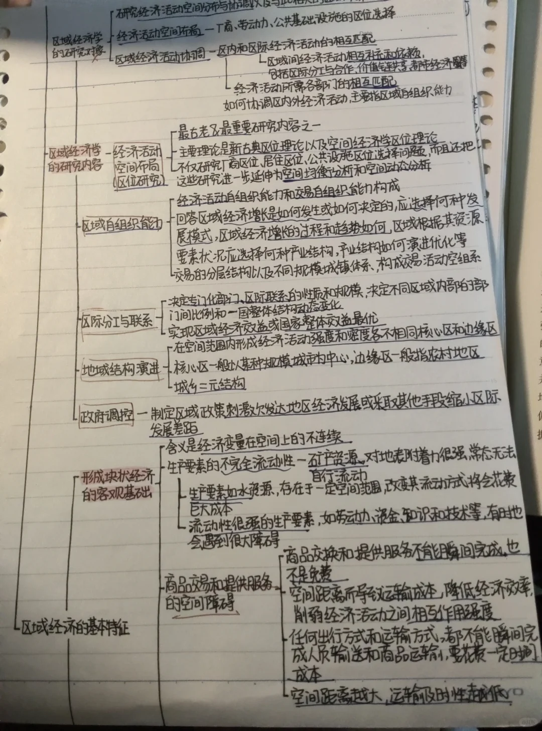 区域经济学期末重点分享 去年96
