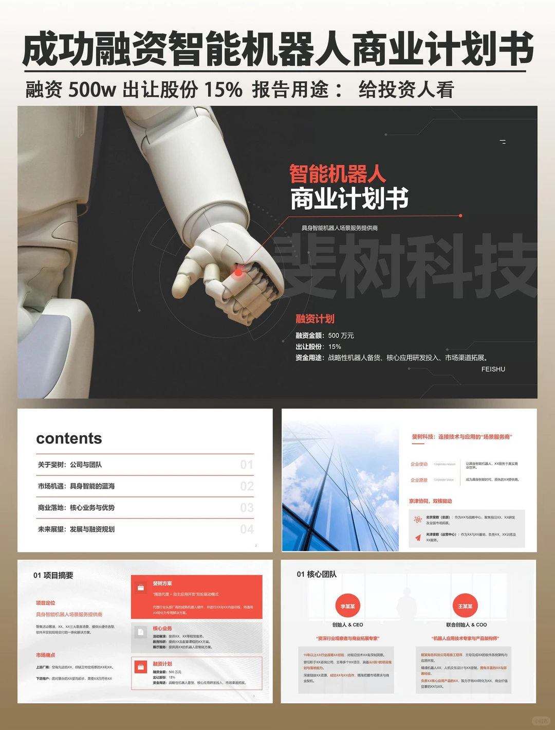 融500w的高级商业计划书！内容竟然这样写？
