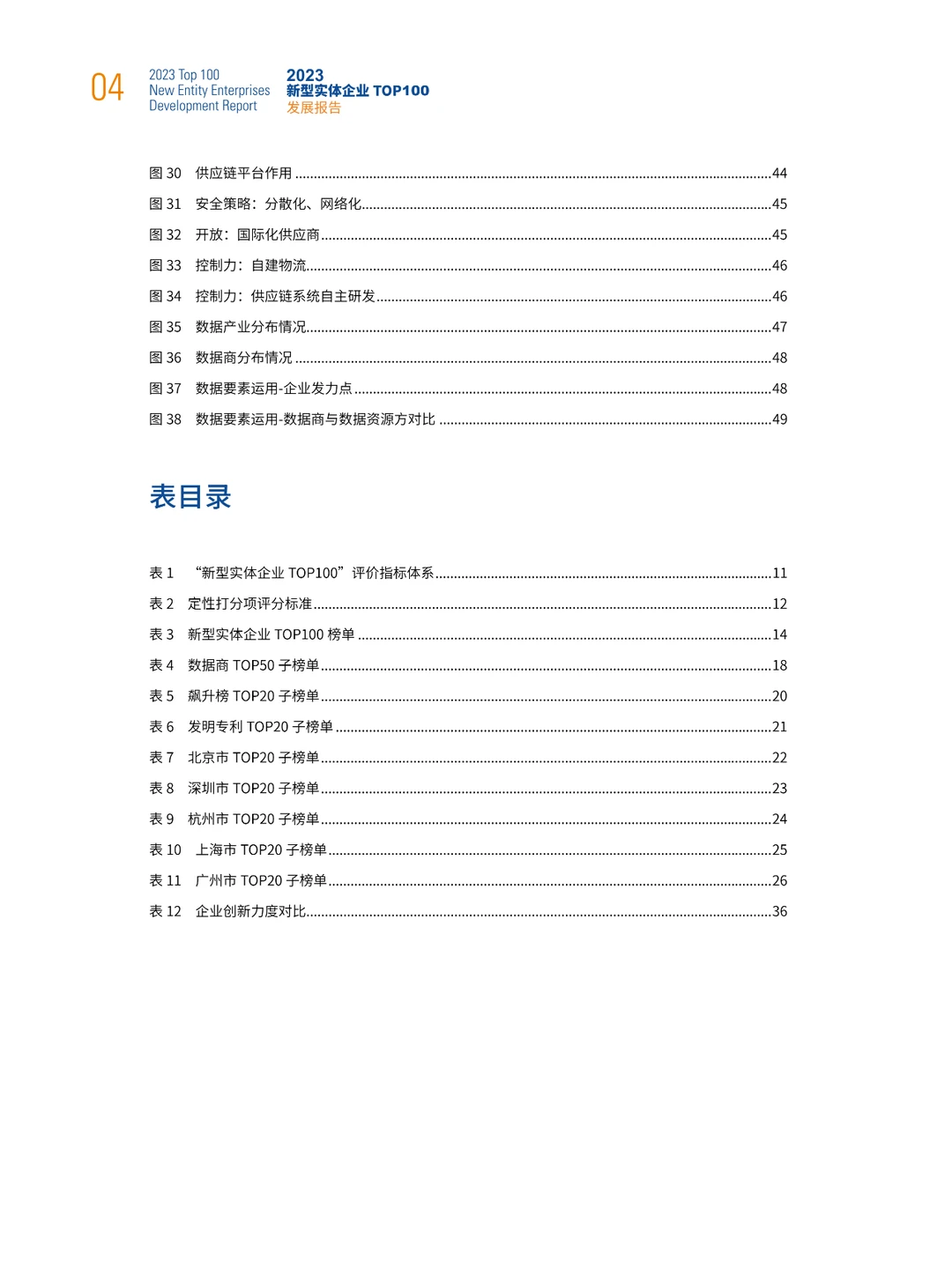 2023新型实体企业TOP100发展报告
