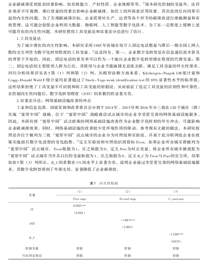 数字化转型与企业碳减排的实证分析