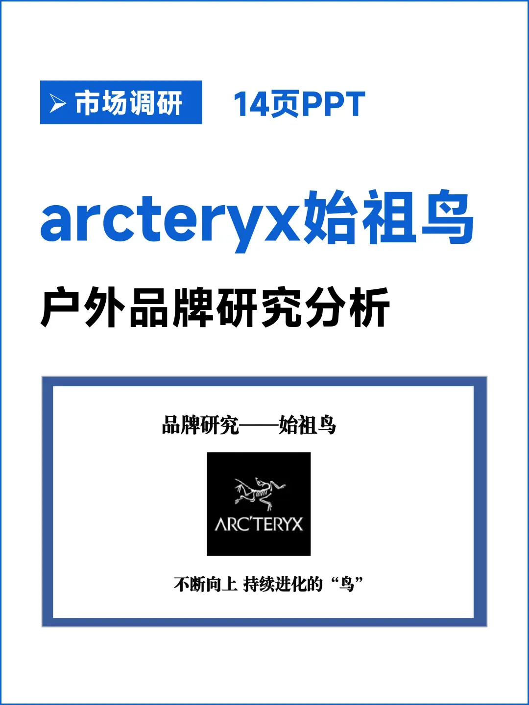 arcteryx始祖鸟户外品牌研究分析