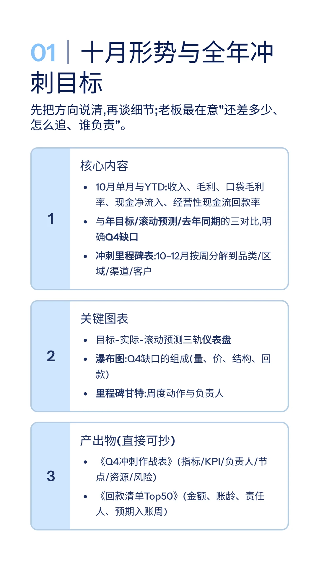 2025年10月经营分析PPT框架