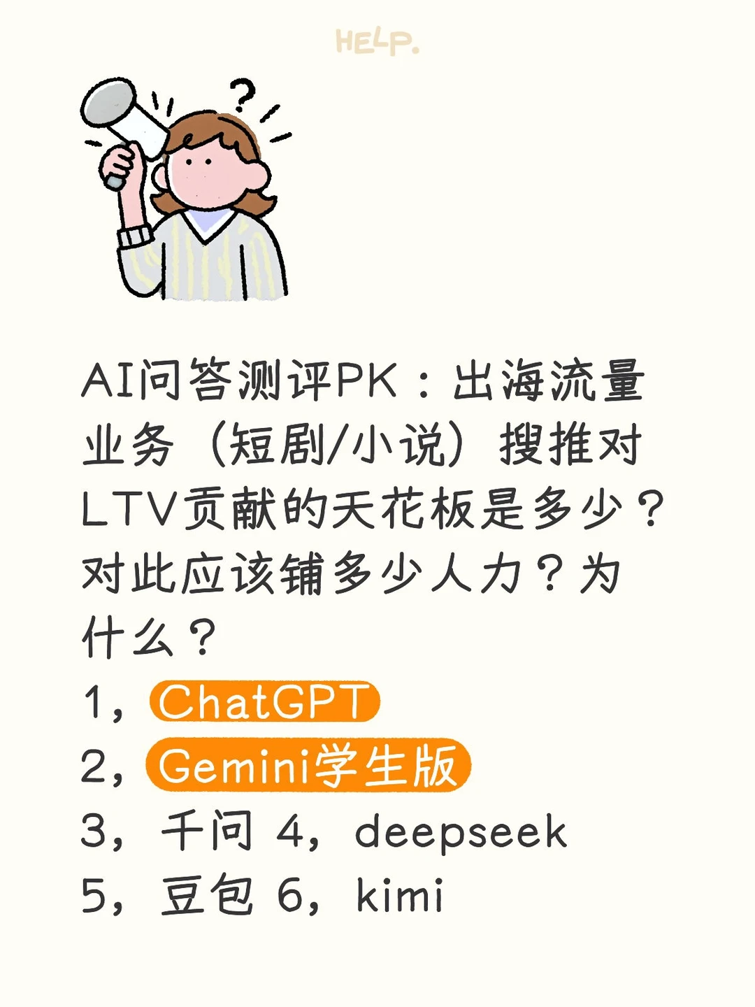 AI问答测评PK：出海短剧/小说搜推贡献