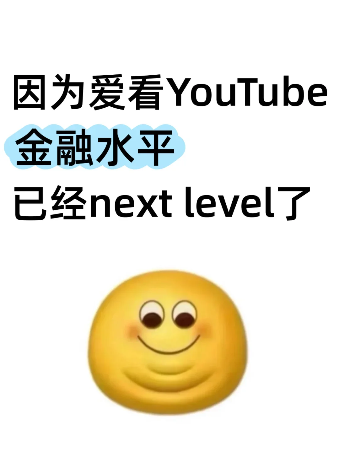 因为爱看YouTube金融水平已经next level了