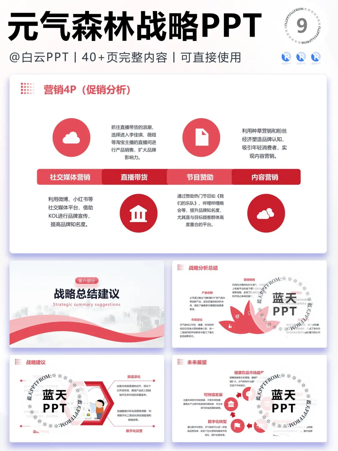 【269】元气森林-品牌简介市场营销策略PPT