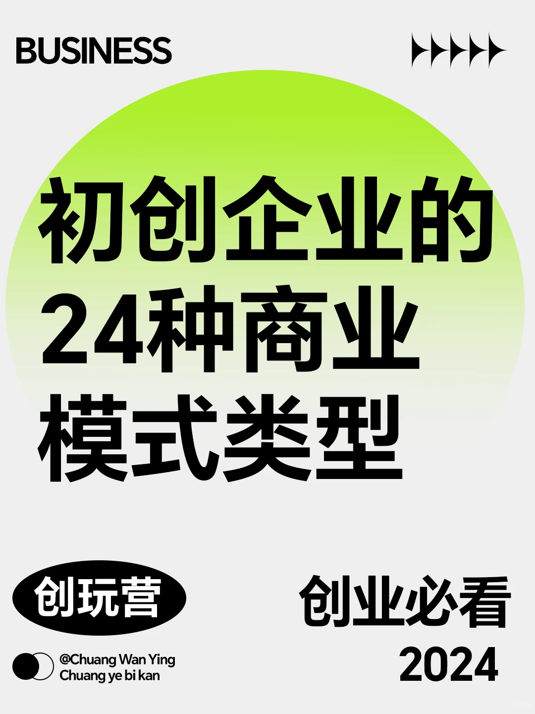 创业必看|初创企业的24种商业模式类型