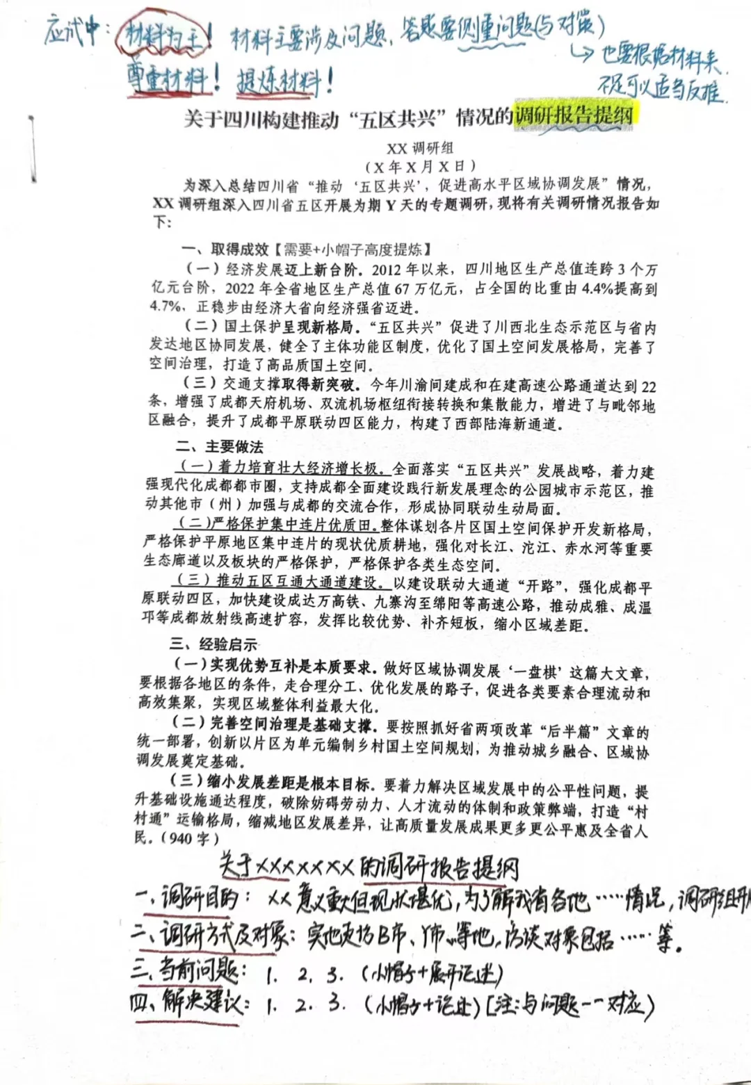 调研报告提纲