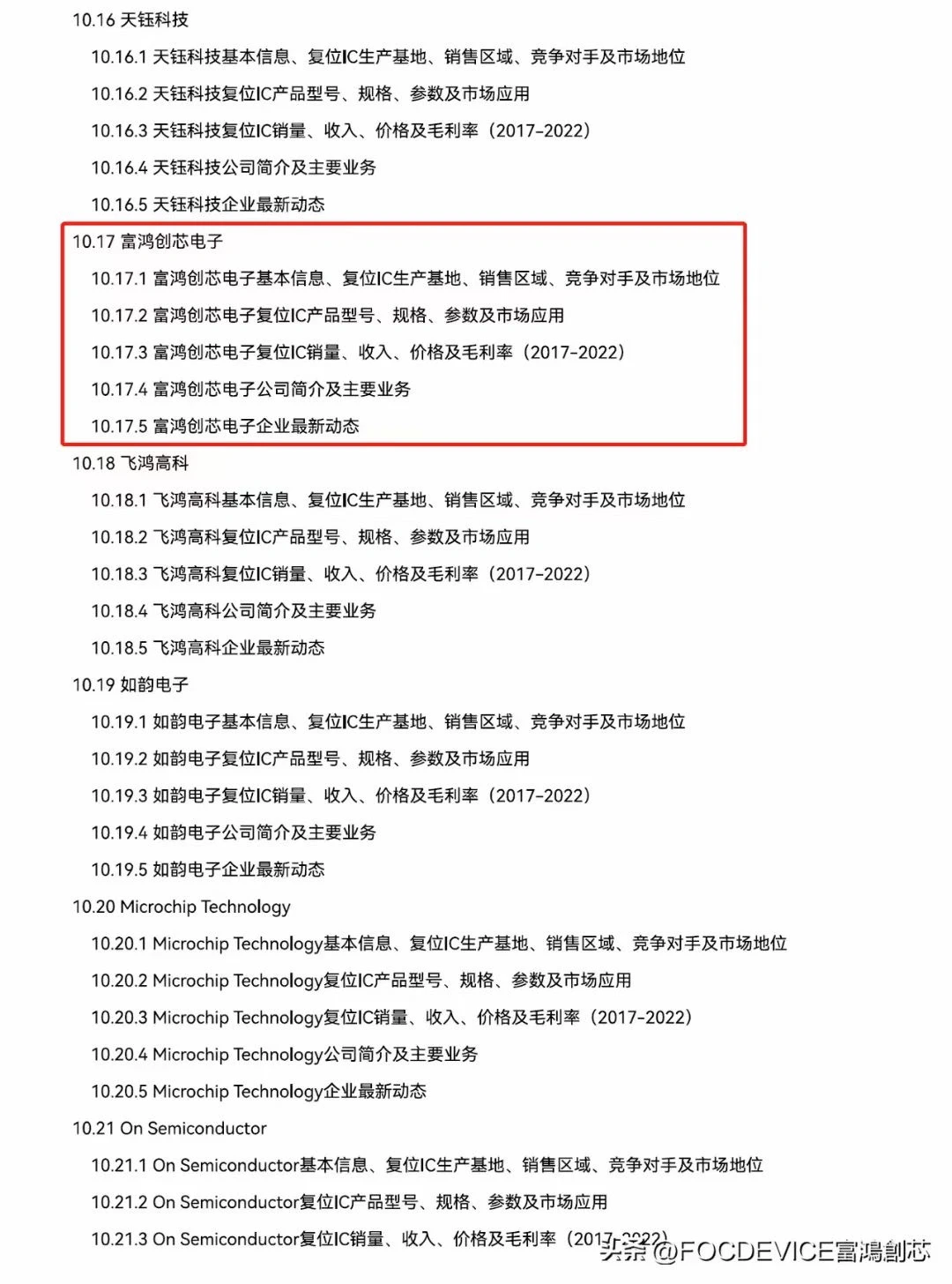 复位IC行业头部企业市场占有率及