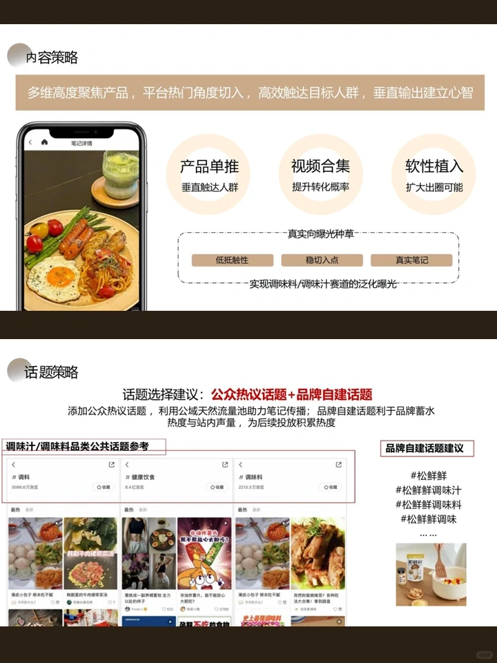 调味类品牌小红书内容营销策略方案