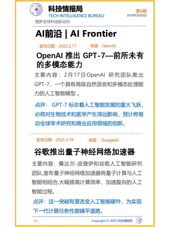 全球最新前沿科技动态0225-科技情报局