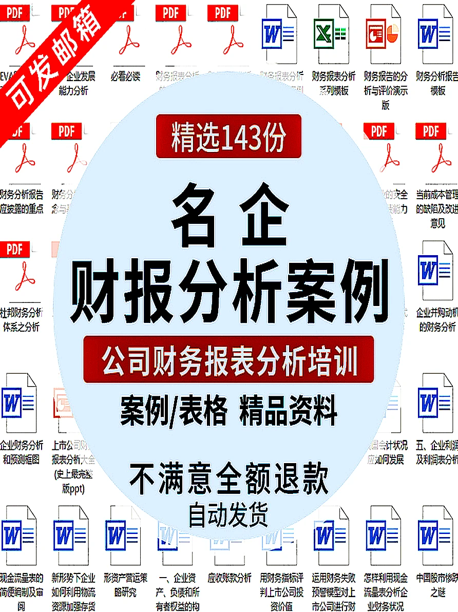 企业上市公司财务报表财报分析报告案例