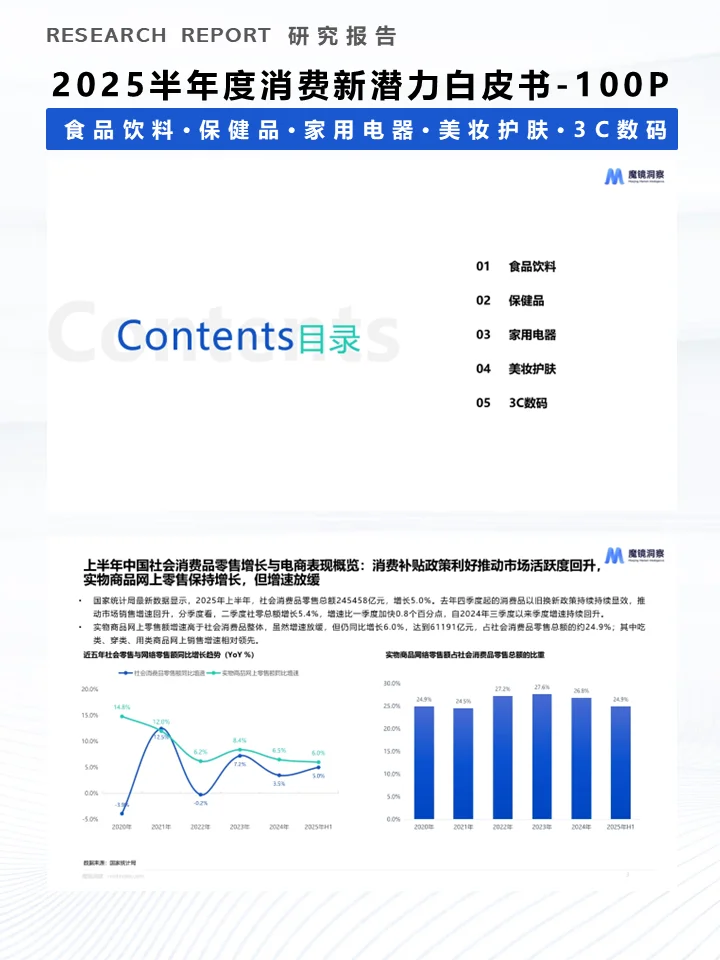 一份报告洞察2025半年度消费新潜力