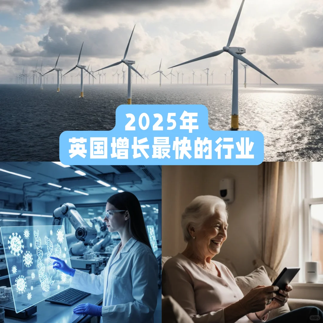 2025年,英国增长最快的三个行业竟然是它们