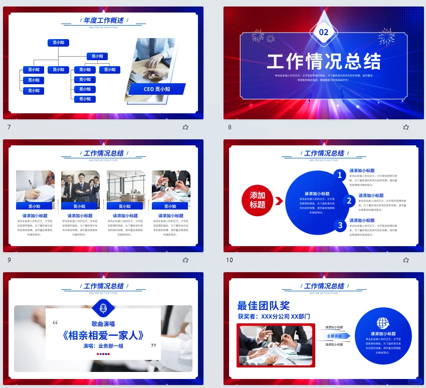 2024年终总结展望2025PPT报告