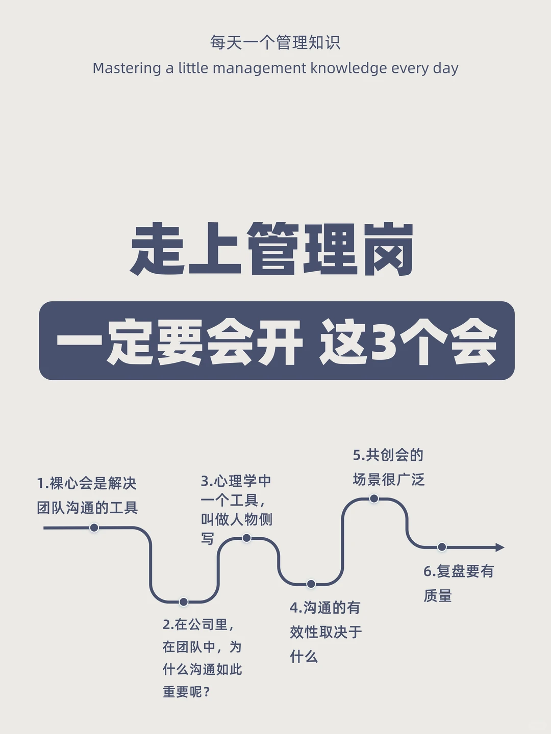 走上管理岗一定要会开这3个会