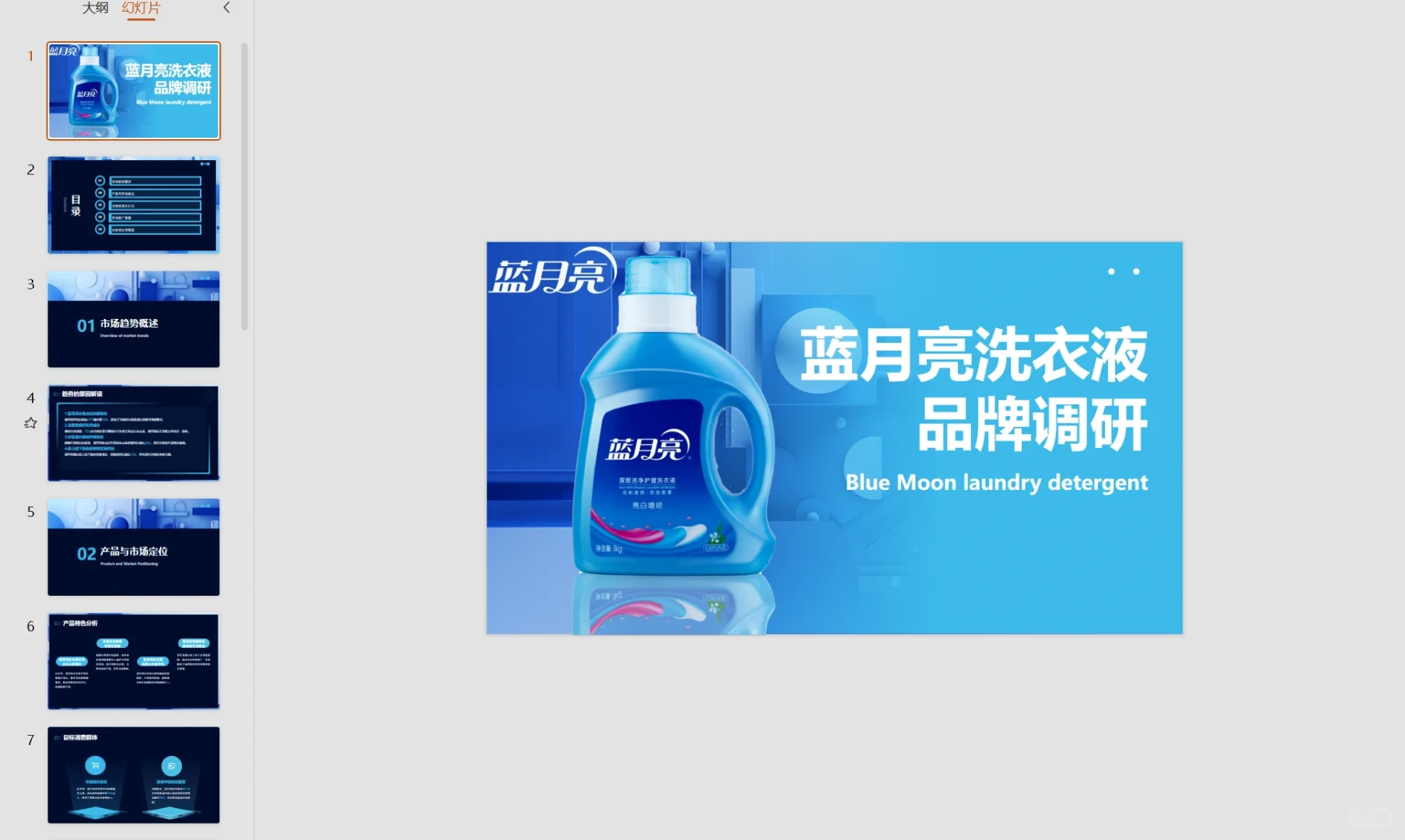 蓝月亮洗衣液品牌分析 品牌调研