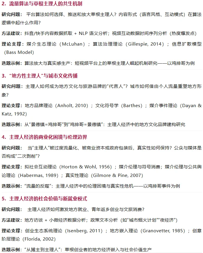 主理人经济视角下的5大经济前沿研究方向