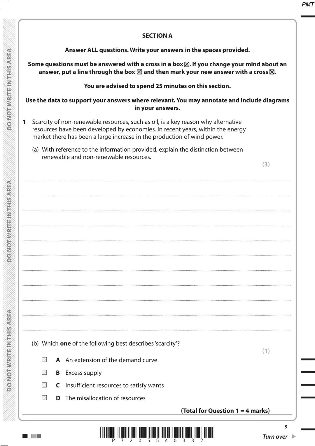 QP-试卷1 Edexcel(A)经济学AS-level课程