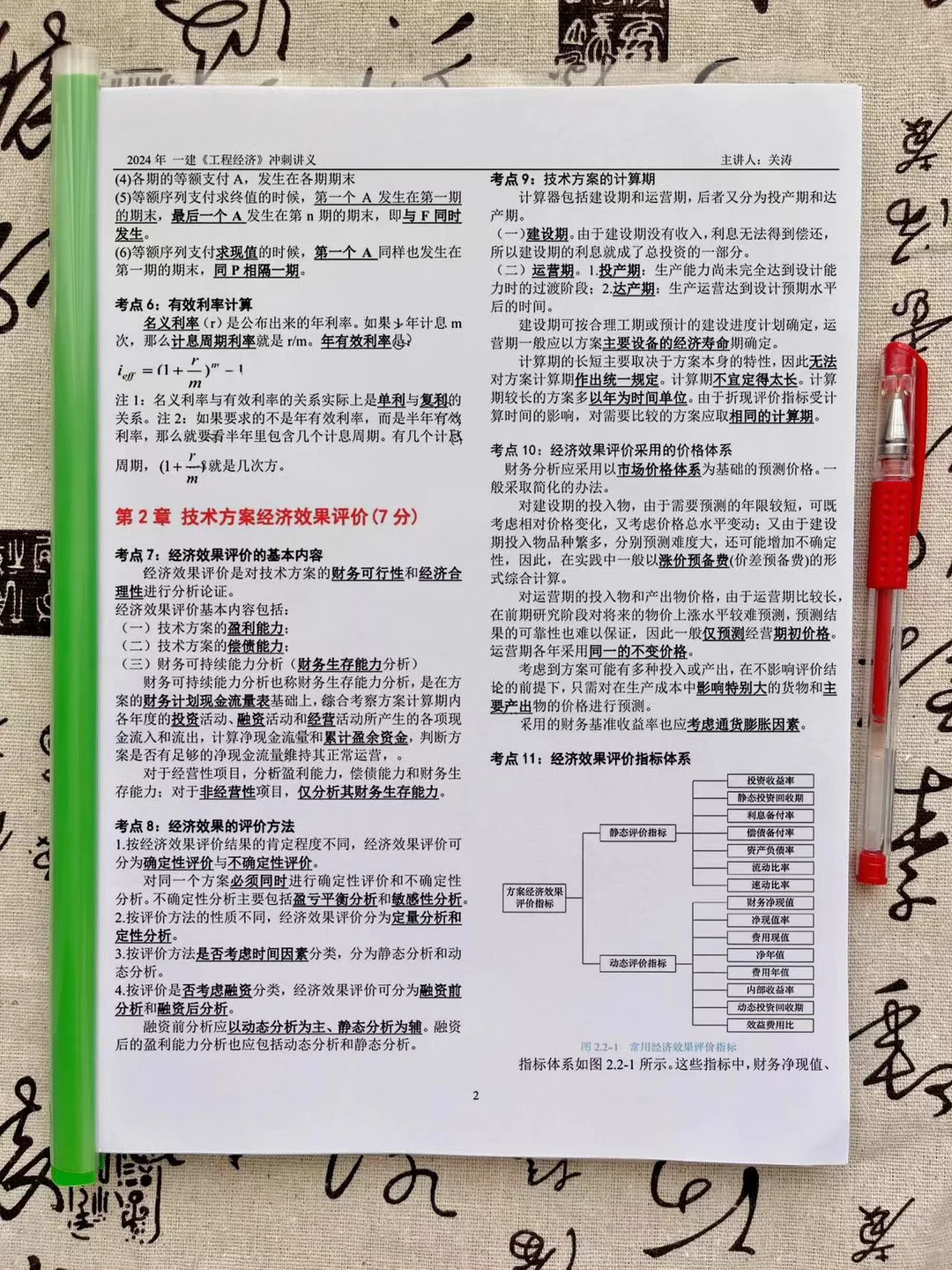 一建经济考前集训白皮书来了，赶紧看吧❗