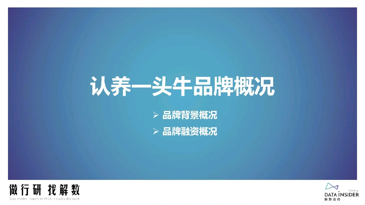 认养一头牛品牌调研【品牌分析】