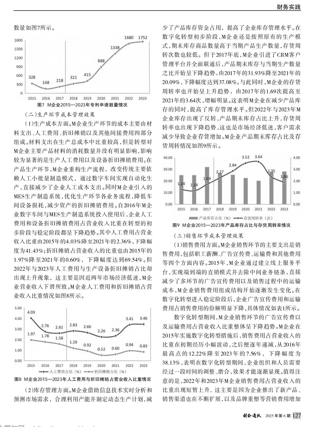 论文精读:26:数字化转型下M企业成本管理研