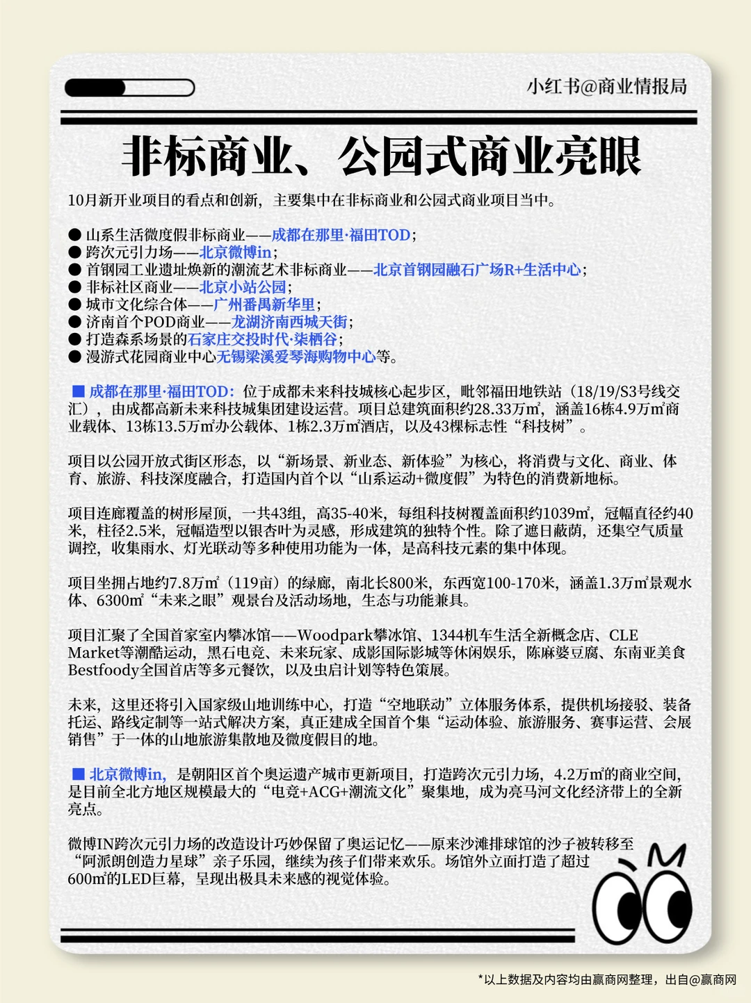 全国开业38个新商场，非标商业又有新王炸！