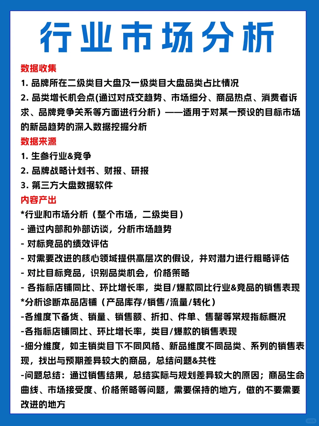 头部电商公司的市场洞察专题