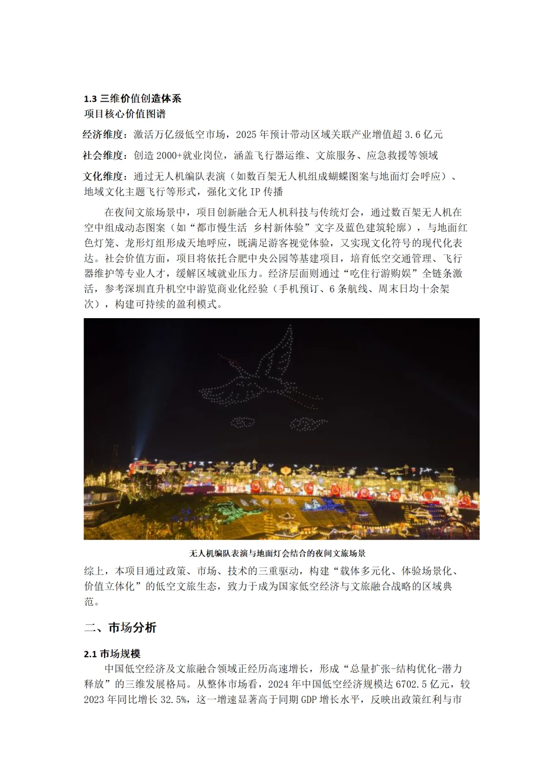 ?文旅+低空经济融资计划书！word+ppt