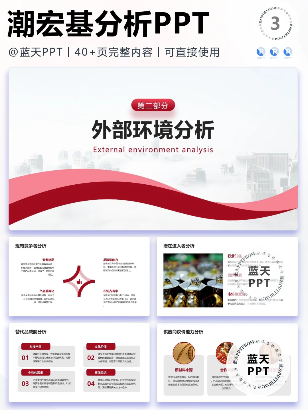 【072】潮宏基战略分析营销策略 SWOT PPT