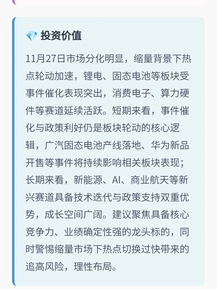 【?每日盘面复盘|1127市场热点全梳理】