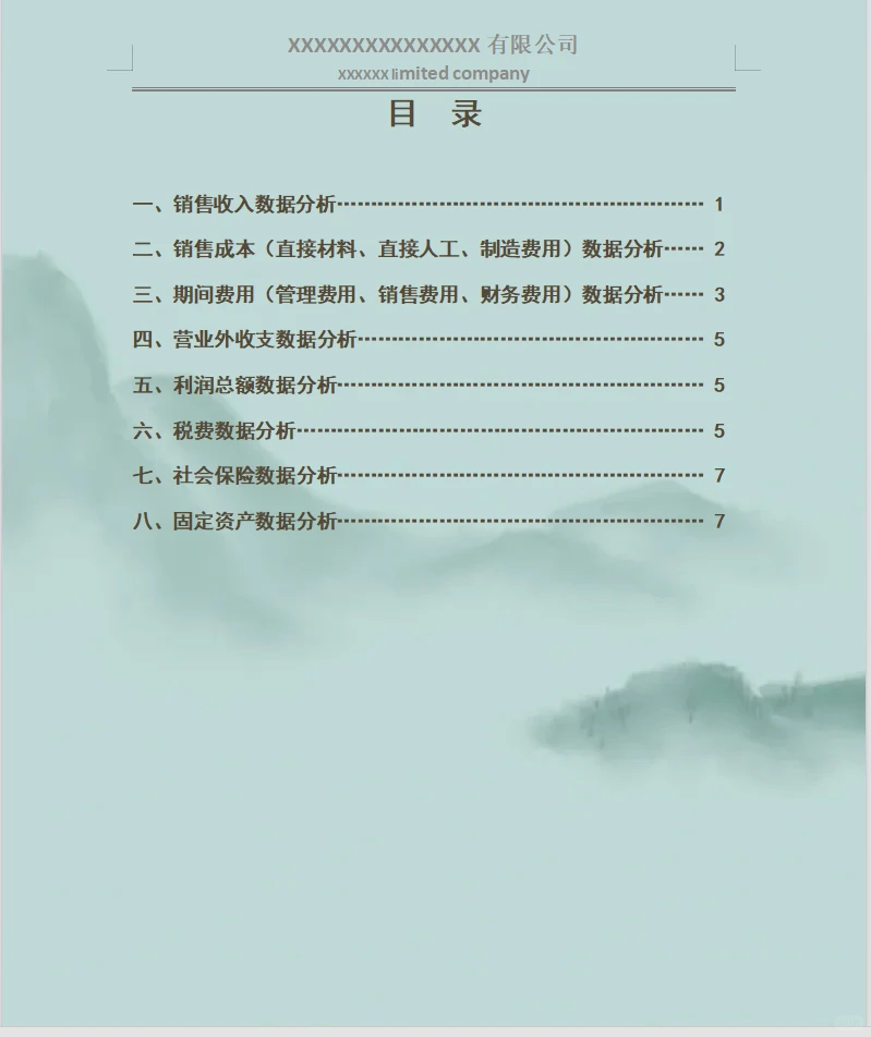 第一次见这么标准的财务数据分析报告
