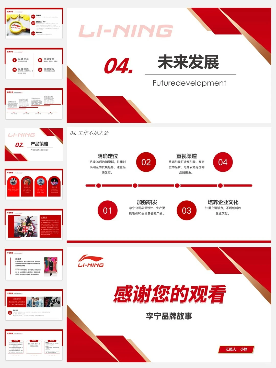 李宁品牌介绍PPT